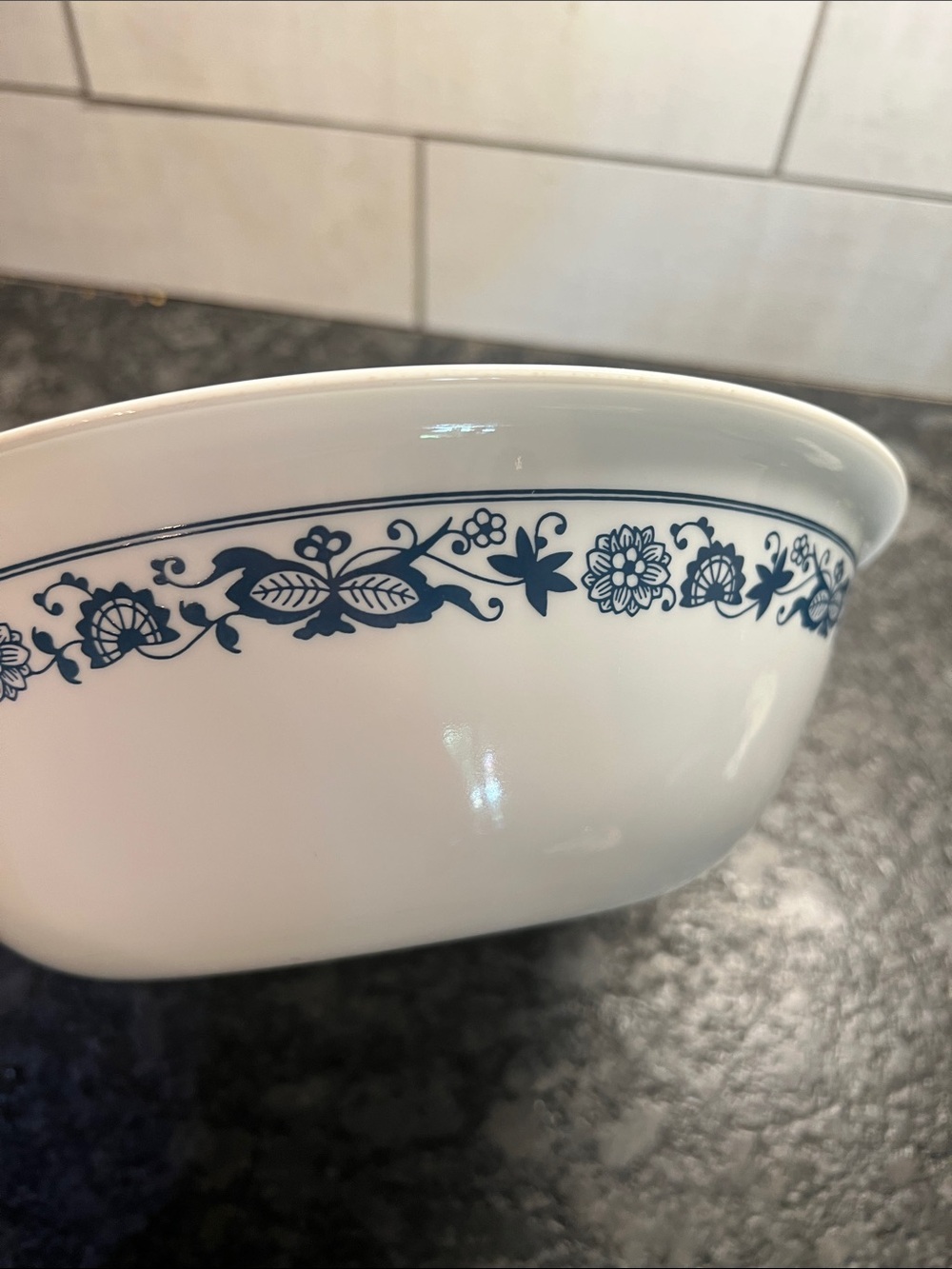 Retired Corelle Old Towne Blue or Blue Onion extra large serving bowl 2qt